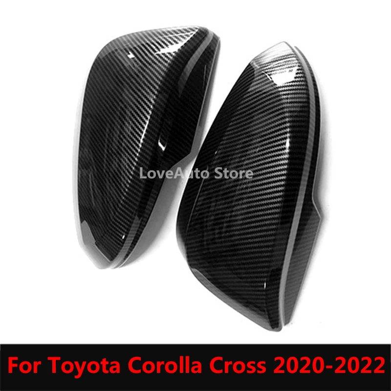 

For Toyota Corolla Cross XG10 2020 2021 2022 Car Side Mirror Caps Cover Car Rear View Side Glass Mirror Cover Trim Frame