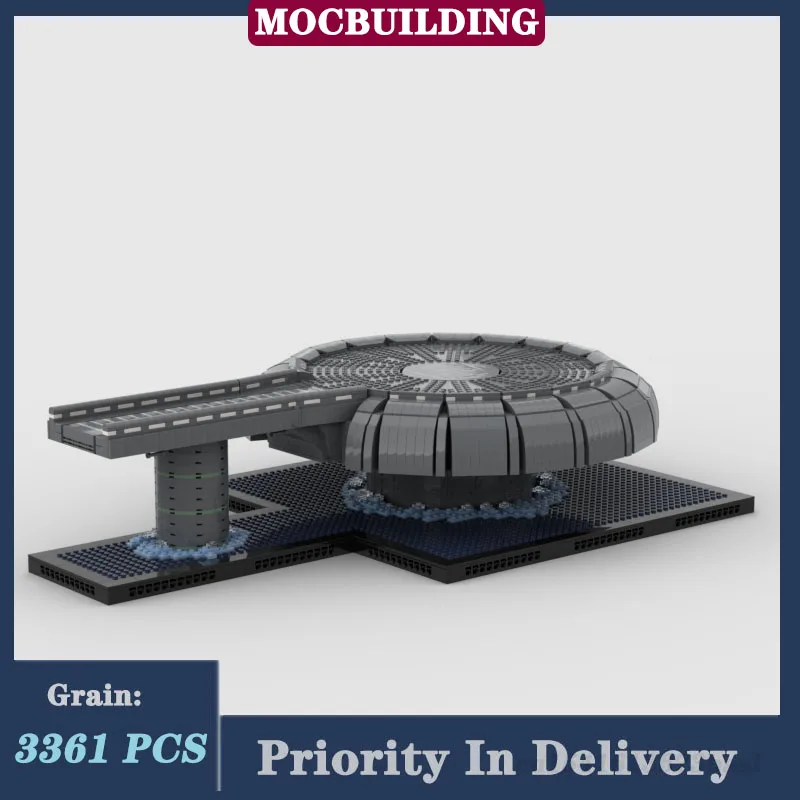 MOC Space Film Landing Platform Model Building Block Assembly SpaceShip Battle Collection Series Toy Gifts