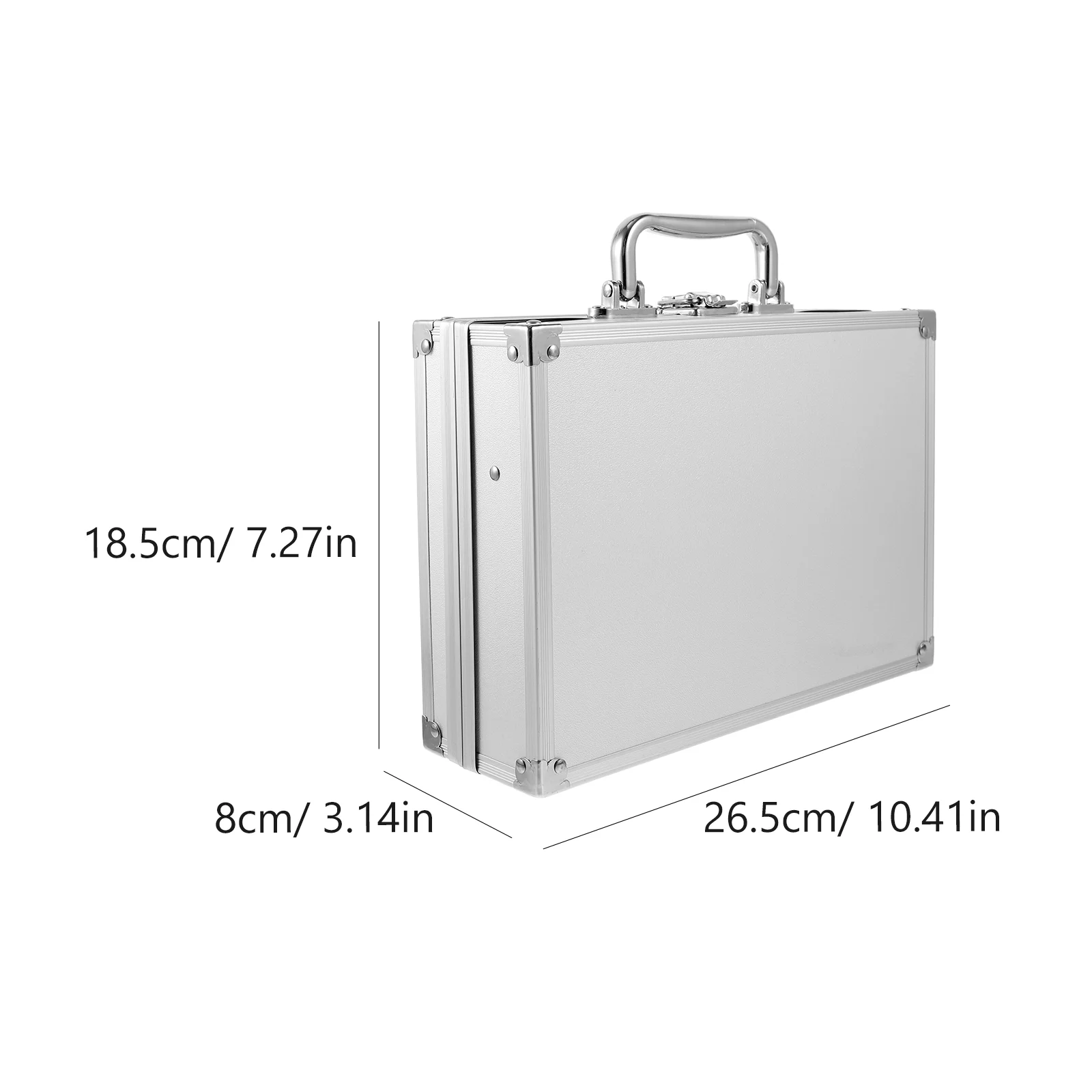 Toolbox Metal Suitcase for Men Briefcases Aluminum Carrying Hard Small Handmade Dumpling Wrapper