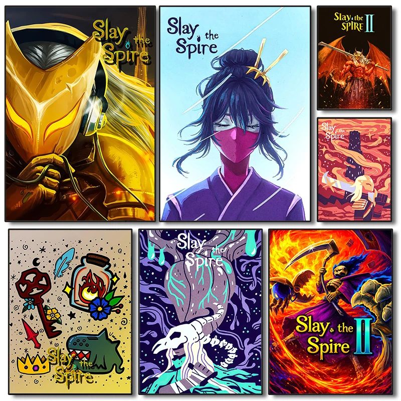 Game Slay the Spire 2 Posters Roguelike Games Prints Canvas Painting Slay the Spire 2 Wall Art Pictures Home Room Decoration