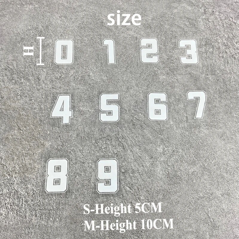 1PC 0‑9 White Number Personalized DIY Vinyl Decal Waterproof Sticker for Motorbike Helmet Electric Scooter Exterior Parts Decor
