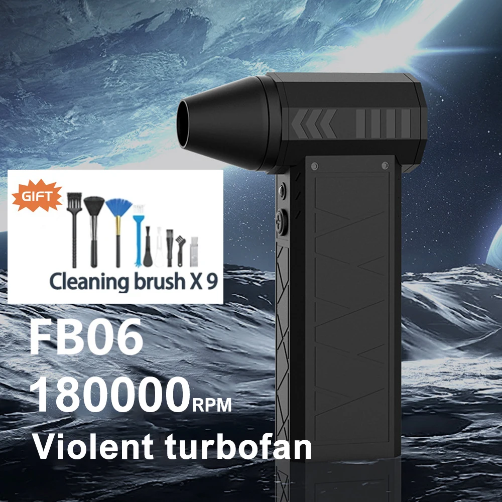 

New 180000RPM Mini Turbo Jet Fan Electric Air Duster Adjustable wind speed Turbo Violent Blower Rechargeable For PC Car Cleaning