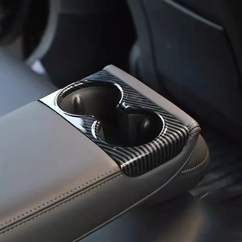 

Чехол для заднего сиденья, внутренняя отделка для новой модели Tesla 3 2024, аксессуары для украшения автомобиля из углеродного волокна