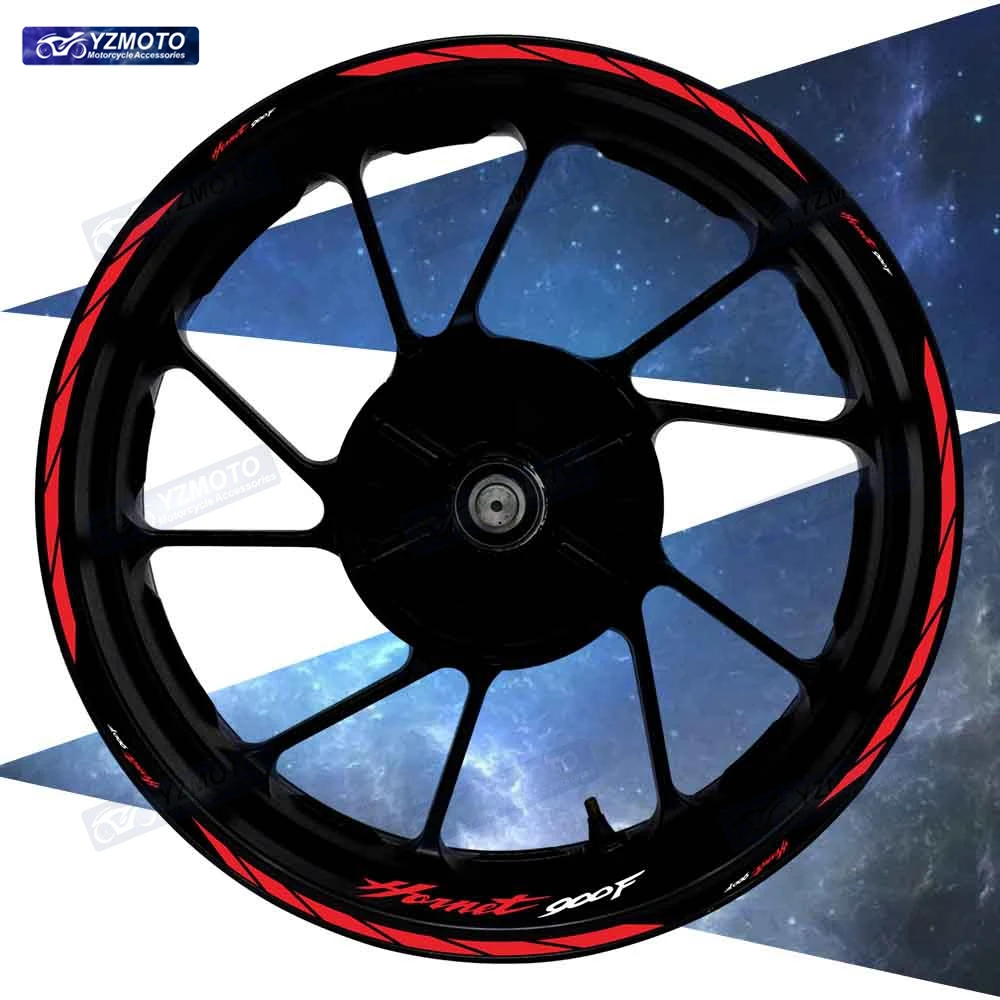 

For Honda HORNET 900F Motorcycle 17 Inch Front And Rear Wheel Stripe Tape Sticker Wheel Decal Decorative Reflective Rim Stickers