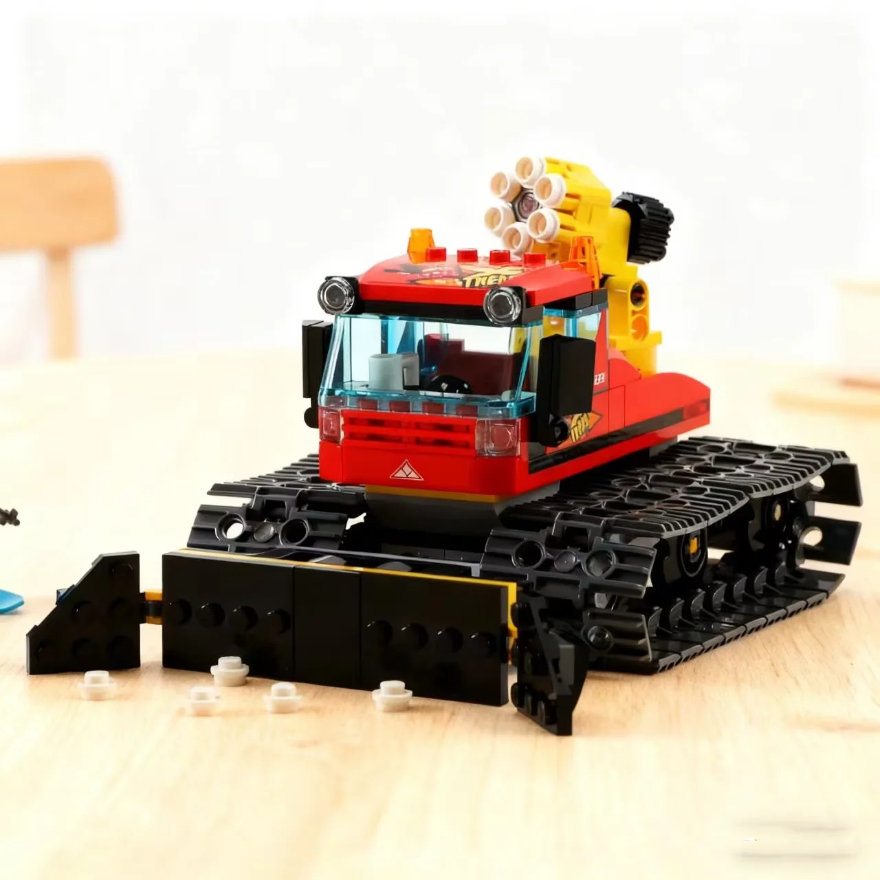 ชุดตัวต่อ MOC ที่เข้ากันได้กับของเล่นจากผู้ผลิตอื่น ซีรีส์เมือง รถตักหิมะอาร์กติก รถตีนตะขาบ ของเล่นเด็ก ของขวัญวันเกิด