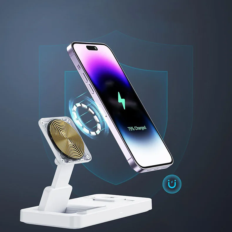 New 3 in 1 Charger Stand up Wireless Charger Station Wireless Charger