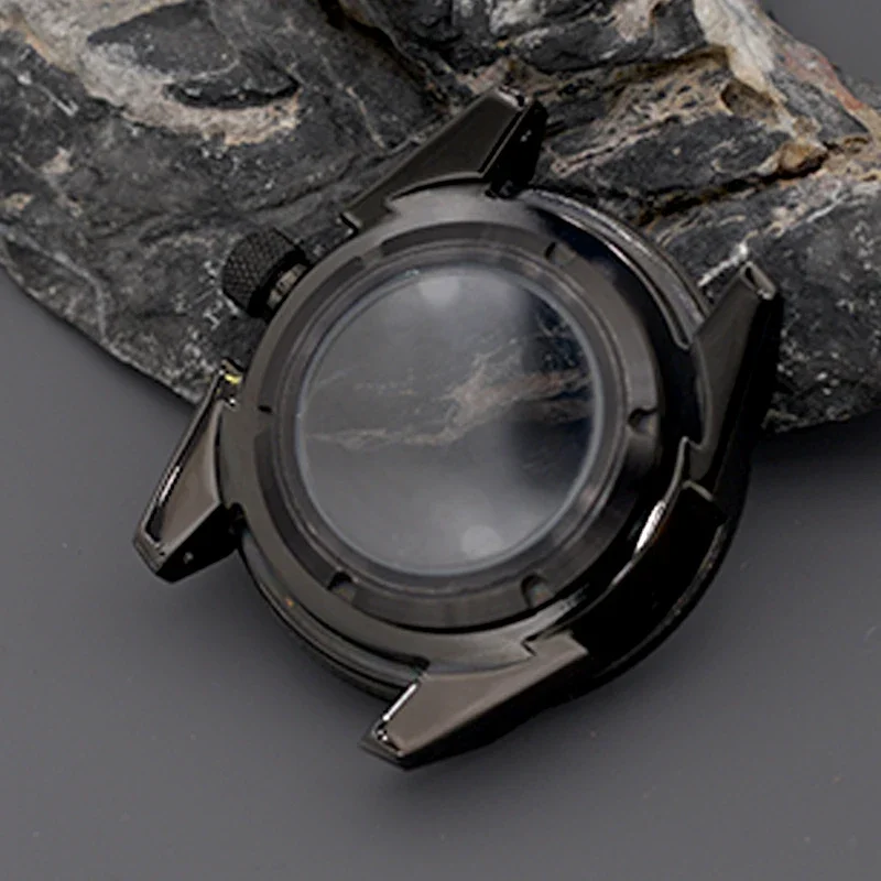 Mod king samurai série caixa de relógio masculino caber japão nh35 nh36 4S 7s movimento 200m à prova dwaterproof água 316l aço inoxidável vidro safira