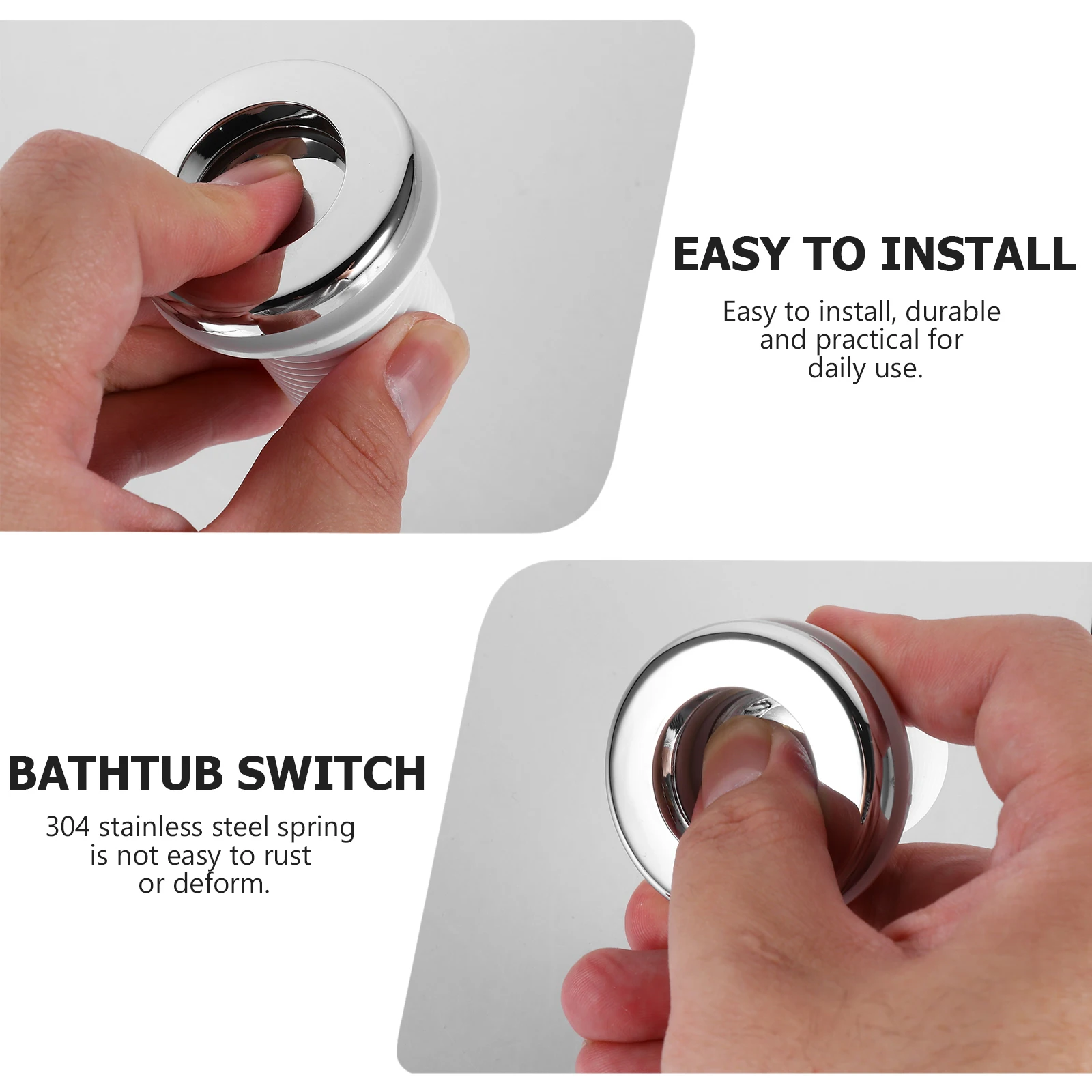 

1Pcs Pressure Switch Momentary on Off Push Button for Creative Pneumatic Control Seat Valve Bath Gadgets Convenient Daily Use