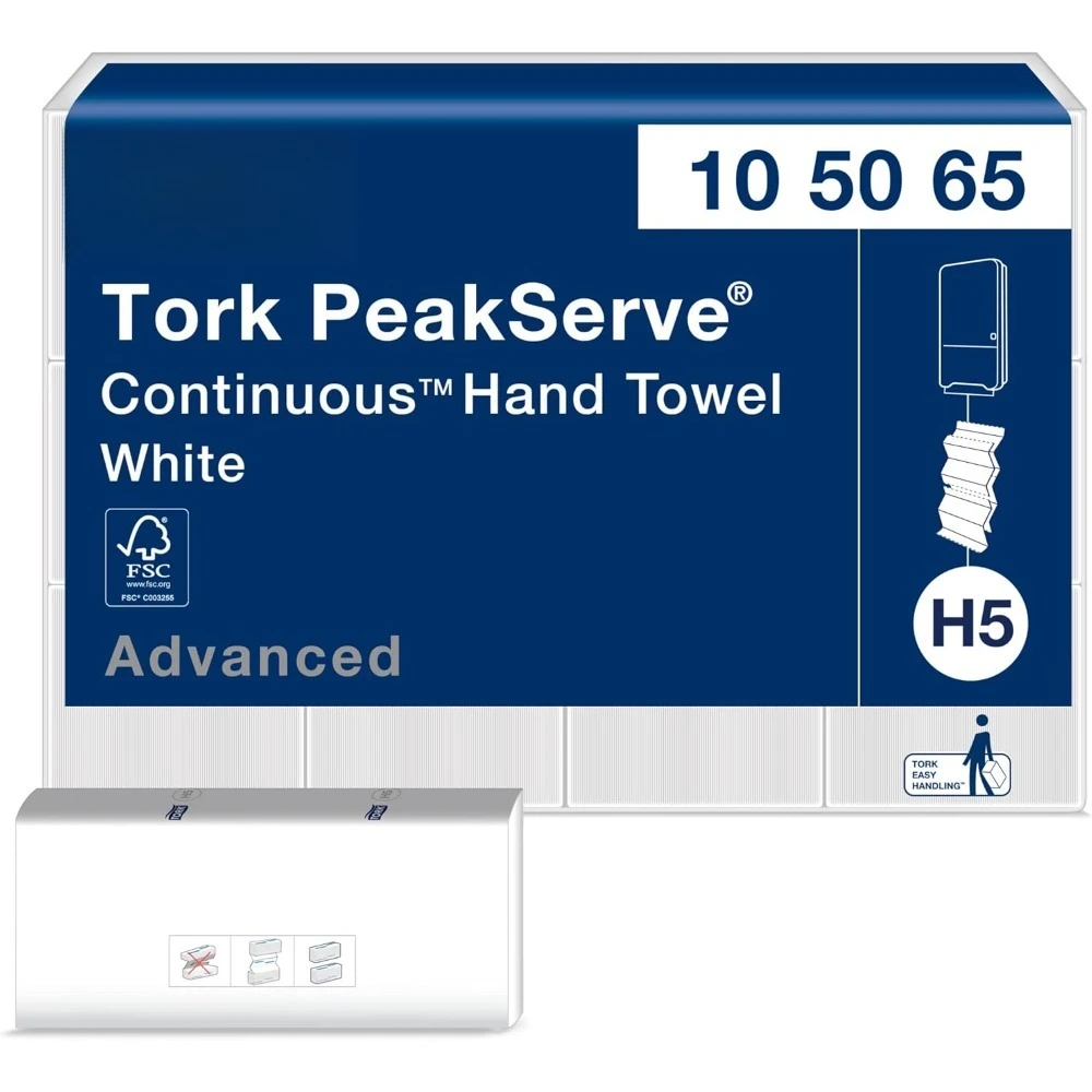 

Compressed Continuous Hand Towels White H5 Advanced Roll 12 x 410 Sheets