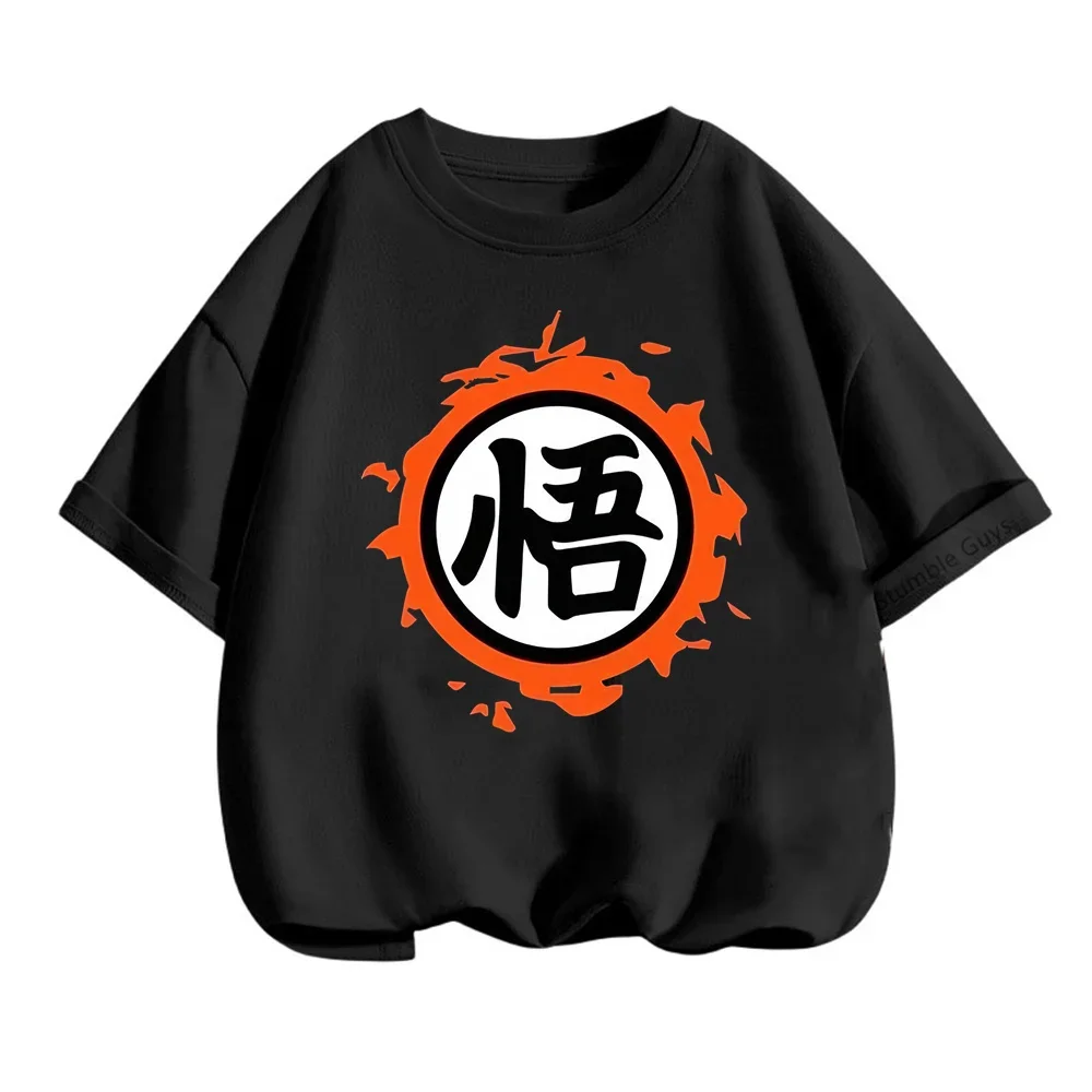 Cool Children's Dragon Ball T-shirt Summer Boys Soft Breathable T shirts Men's Anime Short Sleeve Casual Clothing Boy Sports Tee