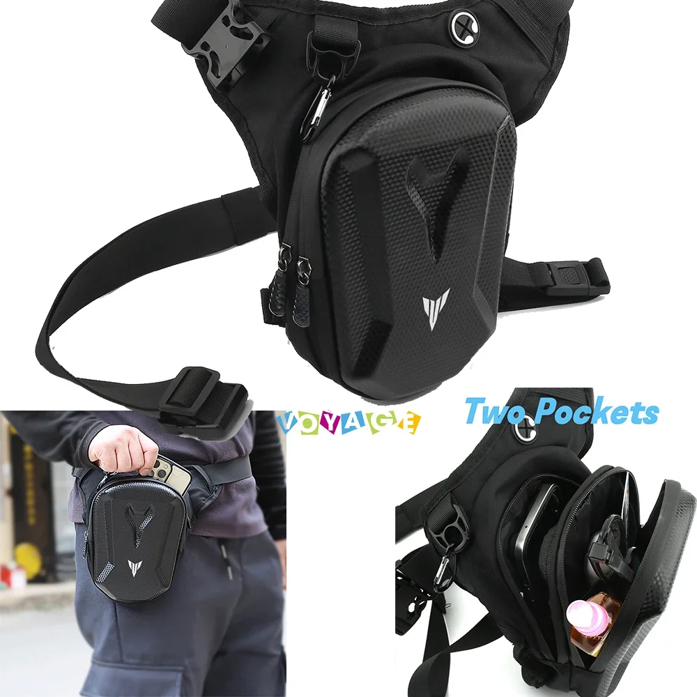 لياماها MT03 MT07 MT09 MT10 MT25 MT125 MT 03 07 09 10 25 125 مقاوم للماء حقيبة بحزام الفخذ الساق الجانب حقيبة دراجة نارية الملحقات