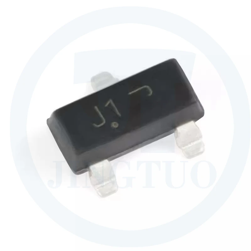 Transistor de chip N-Channel Mosfet SMD, BSS138, J1, J1Y, 0.2A, 50V, SOT-23, 50pcs