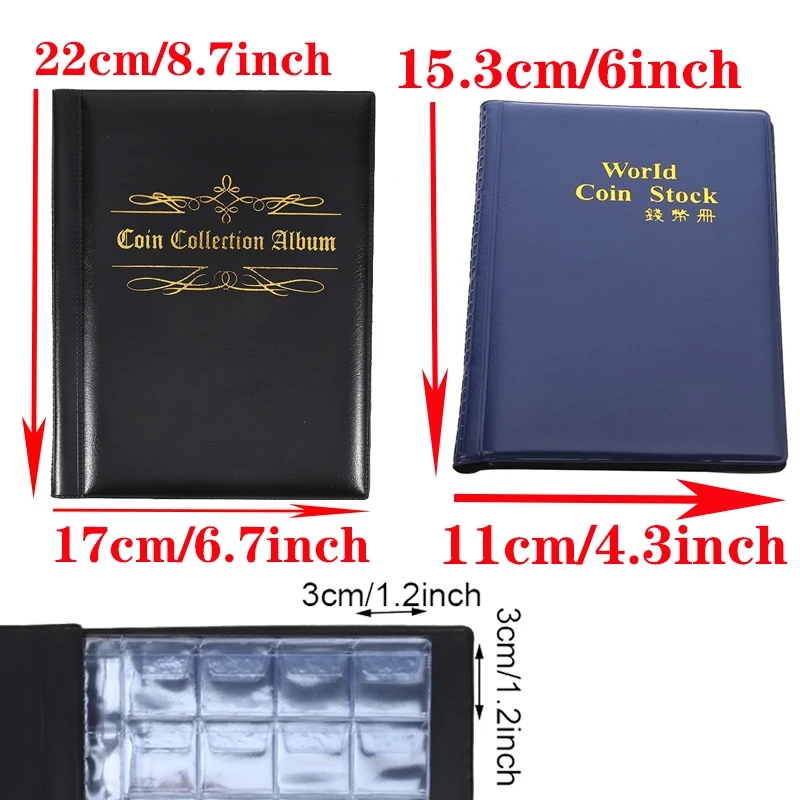 480 Coin Collectible Organizer Memorial Album Collector's Book Convenient Storage Display Coin Display Organizer for Collector