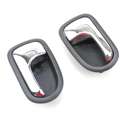 Car accessories 2PCS Chrome Interior Door Black handle for Mazda PROTEGE 323 626 Ford liata Activa Tierra 1995-2003 Front=Rear