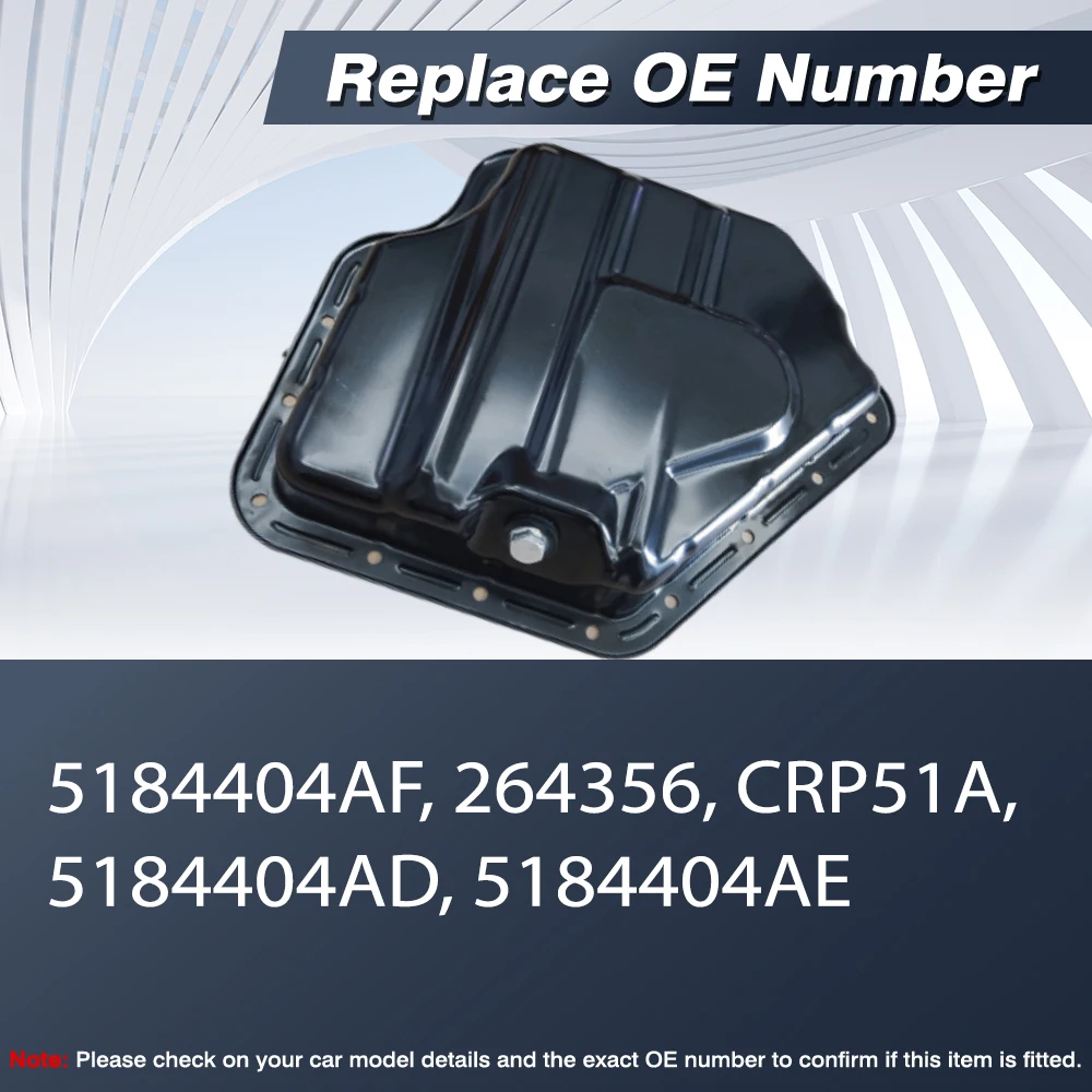 Cárter de Aceite de Motor 5184404AF para Dodge Grand Caravan, Journey, Avenger, Chrysler Town & Country, Ram ProMaster 1500, 2500, 3500