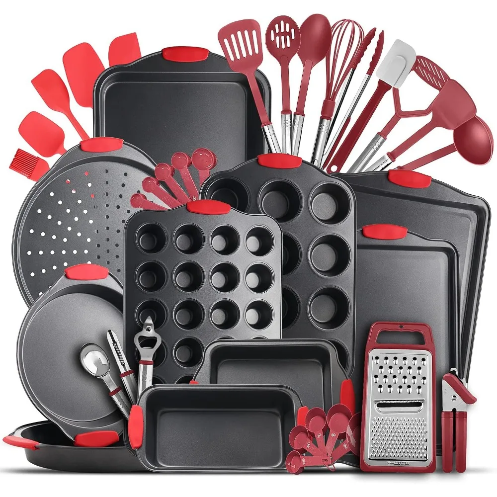 

39-Piece Nonstick Bakeware Set Including Muffin, Cake, and Cookie Pans for Baking