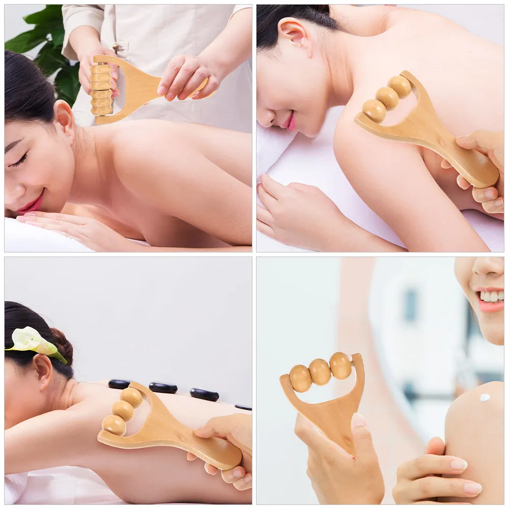 

Набор из 8 деревянных массажных роликов для ног, рук, спины, ног, шеи, плеч, лица, для точечного массажа, портативный массажер для тела