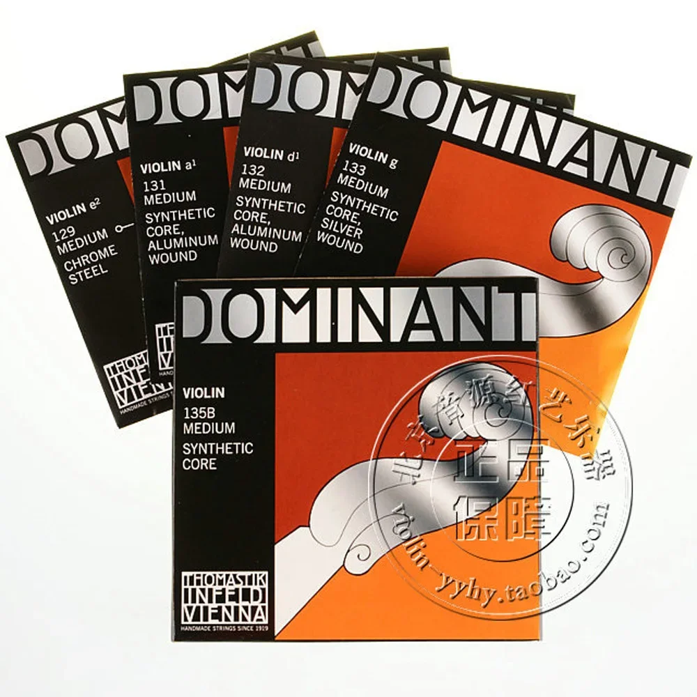 Original Thomastik Dominant 135 Violin Strings(within 130 E Strings) ,Full set,Made in Austria ,Hot sell