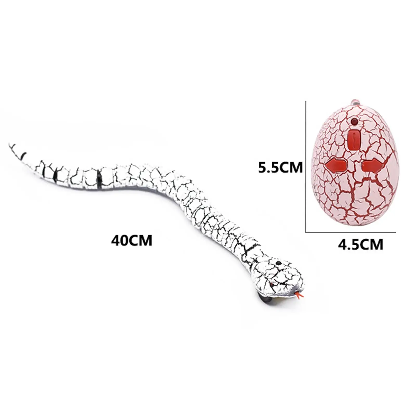 Juguete de serpiente RC con Control remoto, simulación de movimiento rápido, serpiente cascabel, controlador de huevo, serpiente recargable por USB, juguete de truco aterrador para