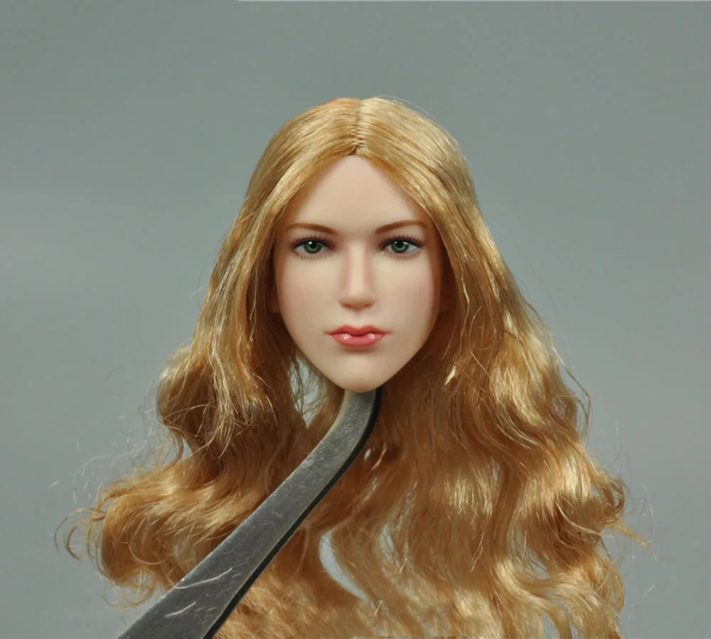 VERYCOOL VC-TJ-03 1/6 National Assault Blade Girls Female Head Sculpture Carving Pale Color Long Hair Fit 12