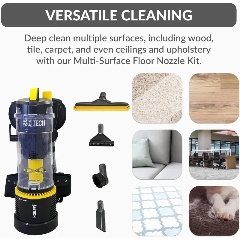 Commercial Bagless Backpack Vacuum Cleaner Dual  Shield Filtration  aspirateur robot  Cleaning Appliances