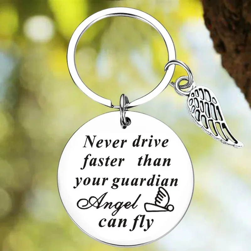 Hot   Driver Driving Gifts Keychain Pendant Drive Safe 16 Birthday Gifts Key Chain Never Drive Faster