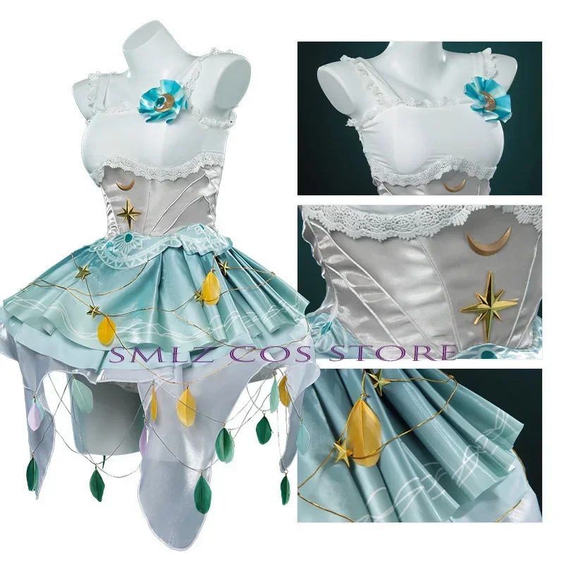 Jogo identidade v margaretha zelle cosplay feminino dançarino traje lindo vestido lolita meias óculos festa doce uniforme para menina