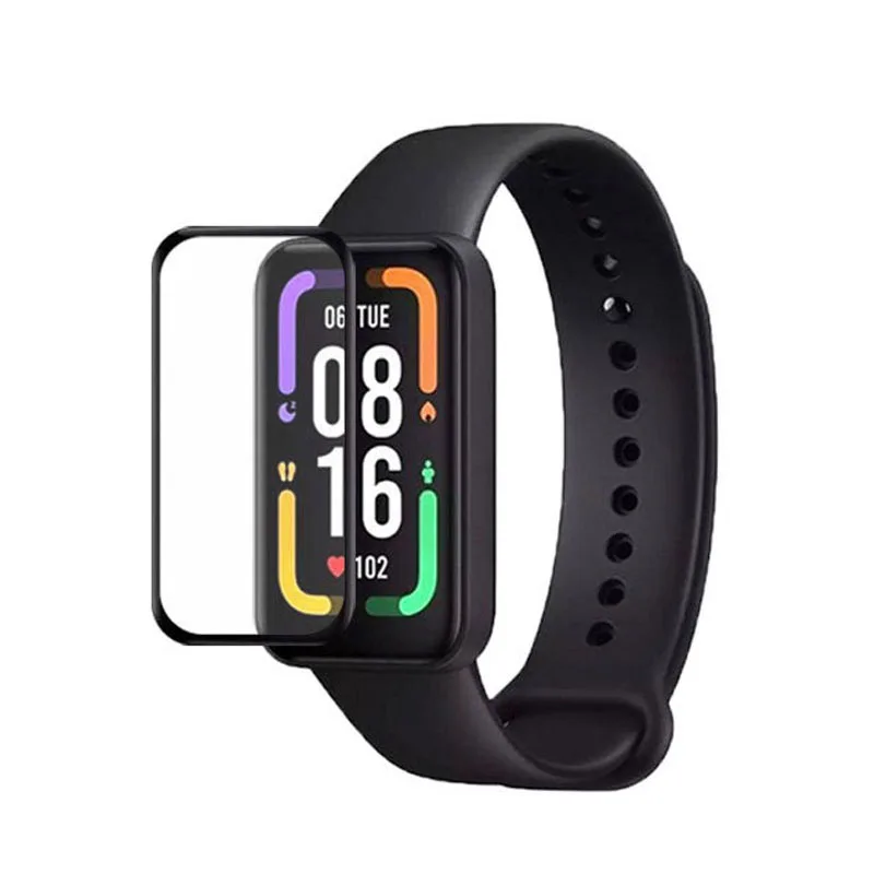 Cubierta de película protectora transparente para Redmi Smart Band Pro, accesorios de funda protectora de pantalla completa, borde suave 3D curvado, deportiva