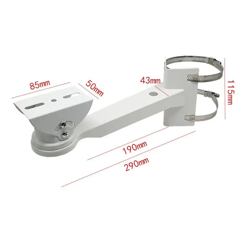 ●Universal CCTV Security Camera Mounting Bracket Hoop Style Outdoor Pole Mount Corner Installation Support Monitoring