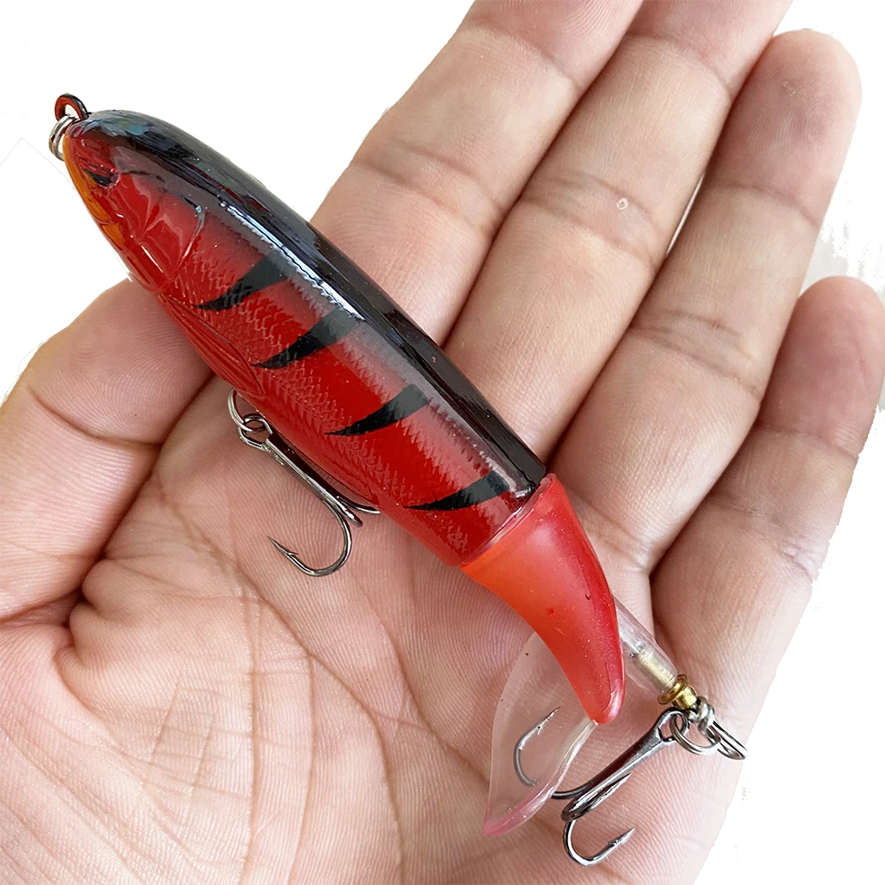 Topwater Fishing Lure Bait – Propeller-Bleistift, harter Köder für Süßwasserangeln – realistische Simulation, hochwertiger Kunststoff – ca – Detail 13