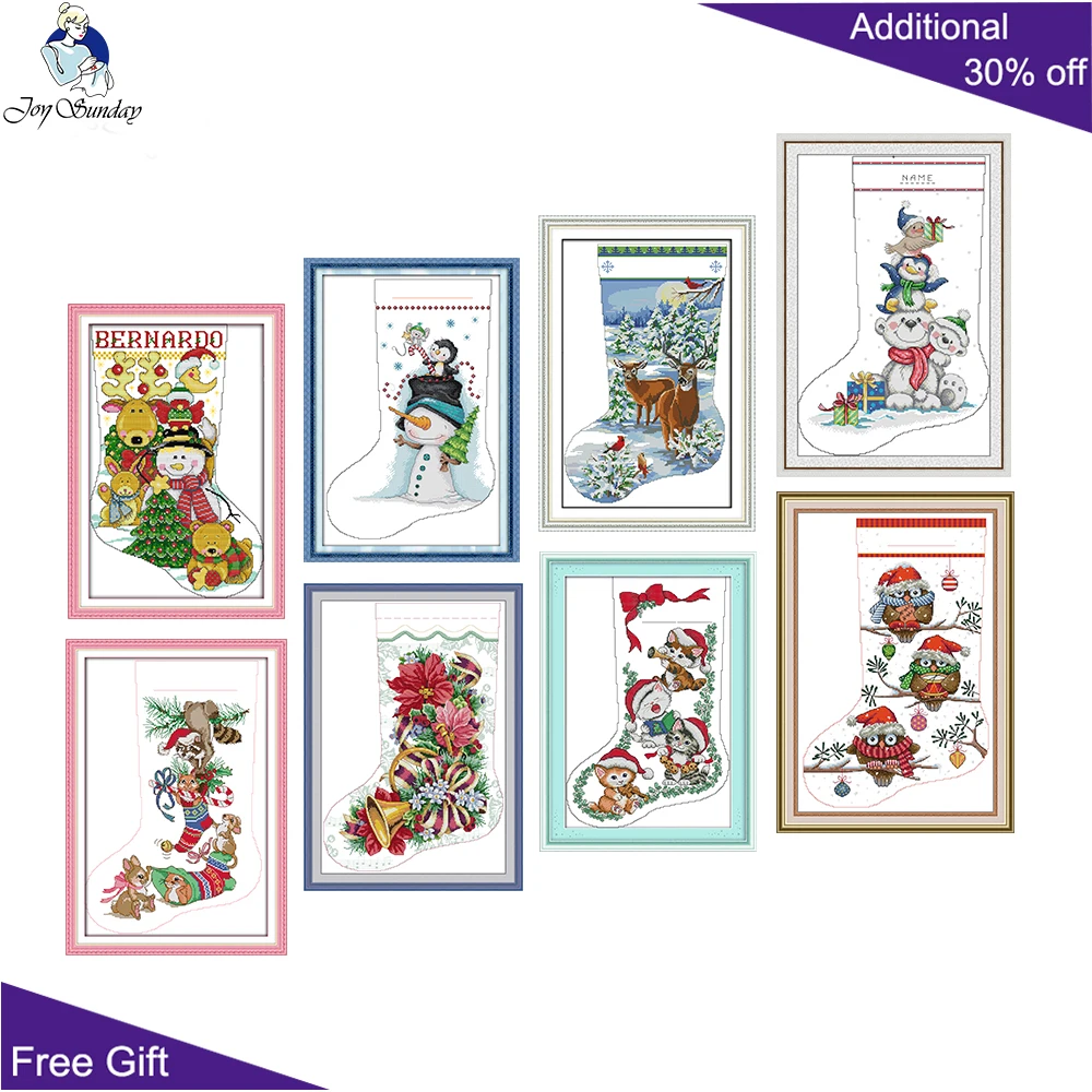 Cross Stitch Christmas Stock, Elk Kitten Polar Bear Gabriel Owl Gabriel Snowman, D930 DA569 KB162 KB164 KB170 KB171 KB172 KB178