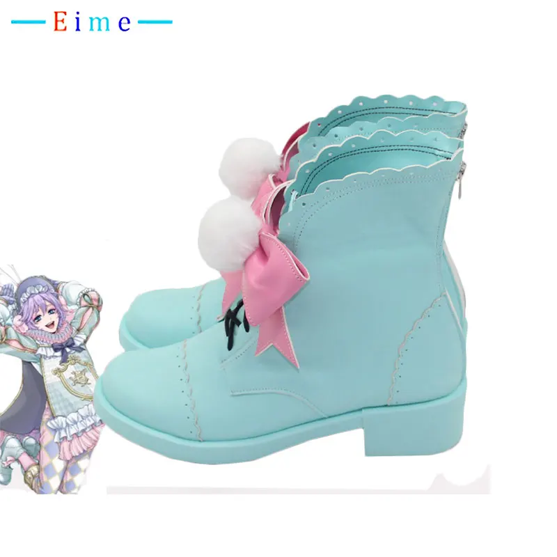 Epel Cosplay Shoes Twistedd Wonderlandd White Rabbit Celebration in the Rose Kingdom PU Shoe Party Boot Cosplay Prop Custom Made