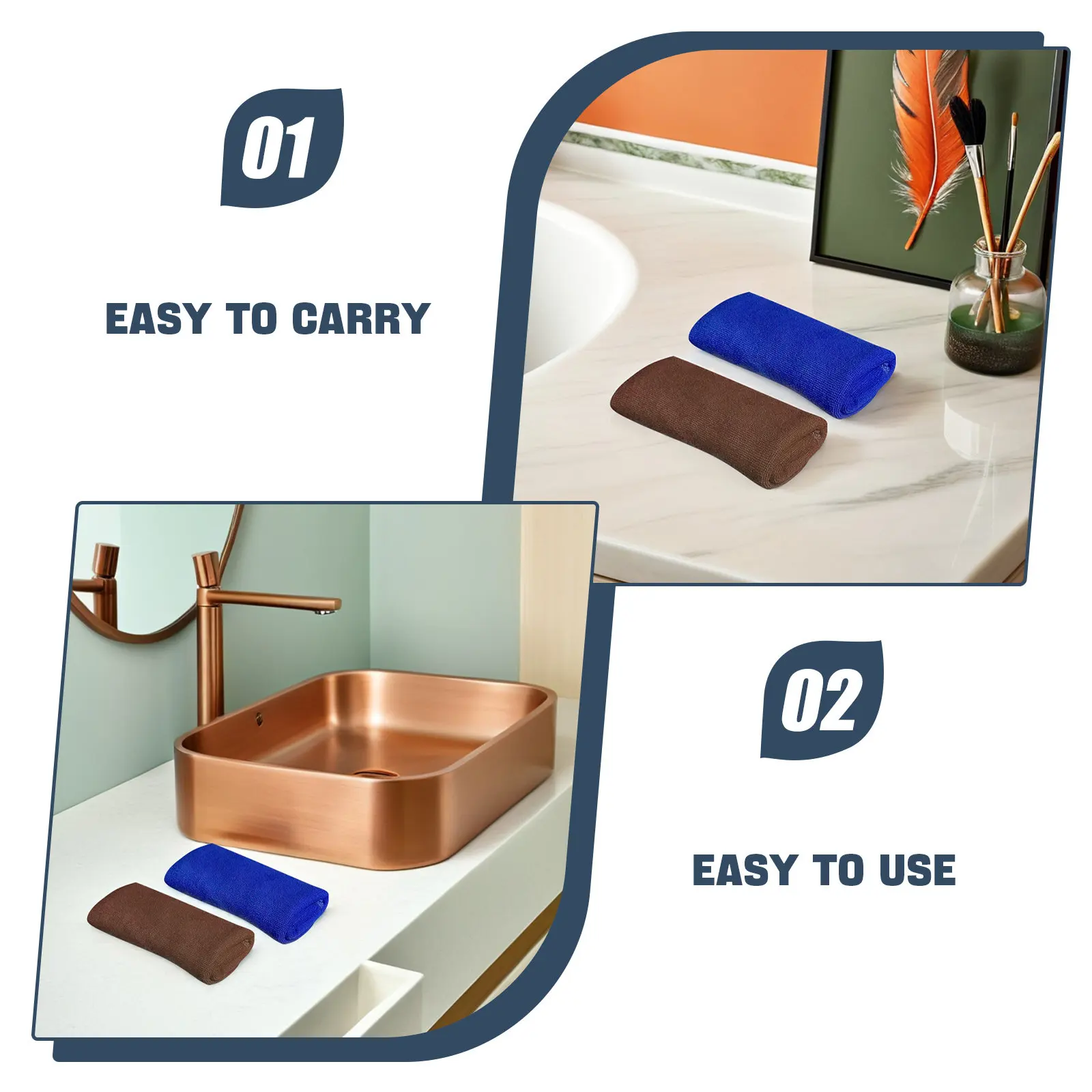 2pcs Lint Free Glass Cleaning Cloth Window Polishing Microfiber Clean Reusable For Mirror Kitchen Dish Auto Detailing