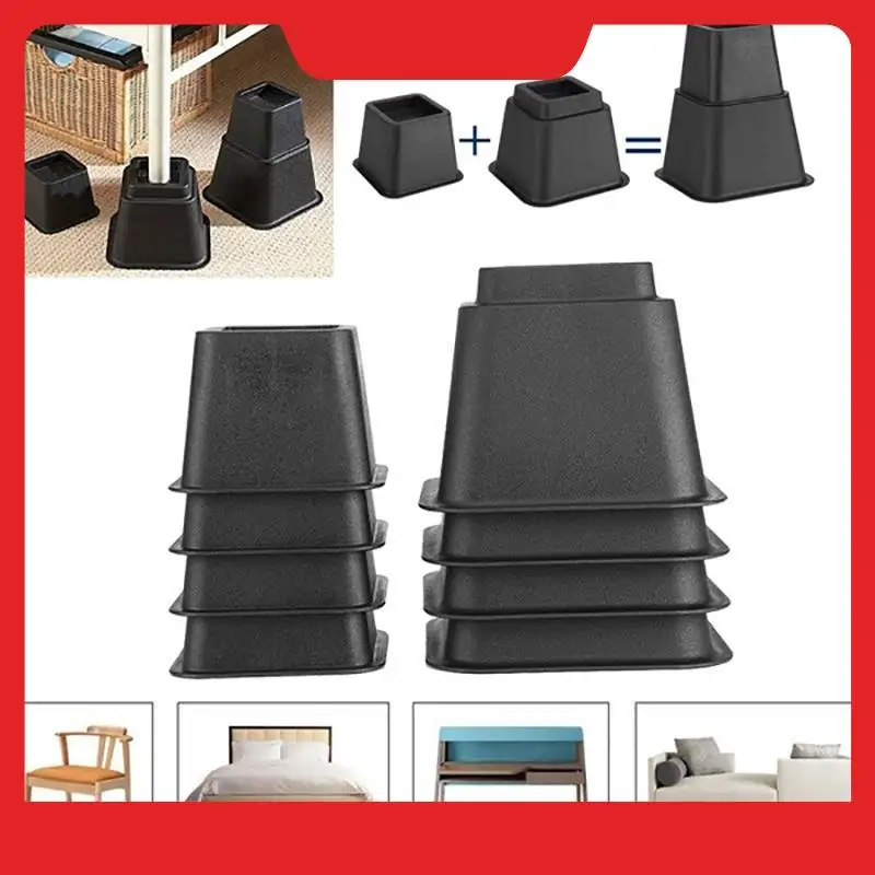 

8Pcs Adjustable Bed Risers Or Furniture Riser To Create An Additional 3 Inches Of Storage Desk Or Sofa Lift