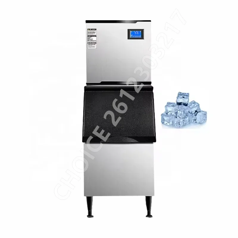 

Automatic Ice Cube Maker Machine 170-420kg/Day Stainless Steel Ice Maker Machine Home Appliance for Bar Restaurant Commercial