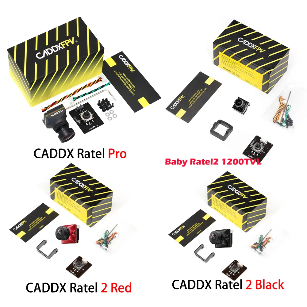 CADDXFPV Ratel Pro Analog / Baby Ratel 2 Nano / Ratel 2 FPV Camera IMAGE 16:9 & 4:3 (changeable) Camera For RC FPV Drone