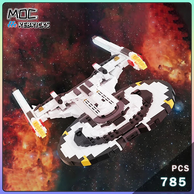 MOC USS Titan Gagarin-class Battlecruiser Parliament-class Engineering Vessel Cruiser Building Blocks Model Bricks Boy Toy Gifts
