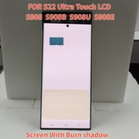 AMOLED Tested LCD For Samsung S22 Ultra 5G LCD S908 S908B S908U Displa Touch Screen Digitizer S22 Ultra LCD Display With Dot