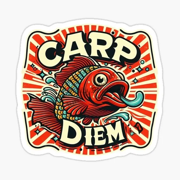 CARP FISHING Creative Car Stickers Vinyl Self-adhesive Decorative Suitable for Motorcycles, Laptops, Fishing Decorative Decals