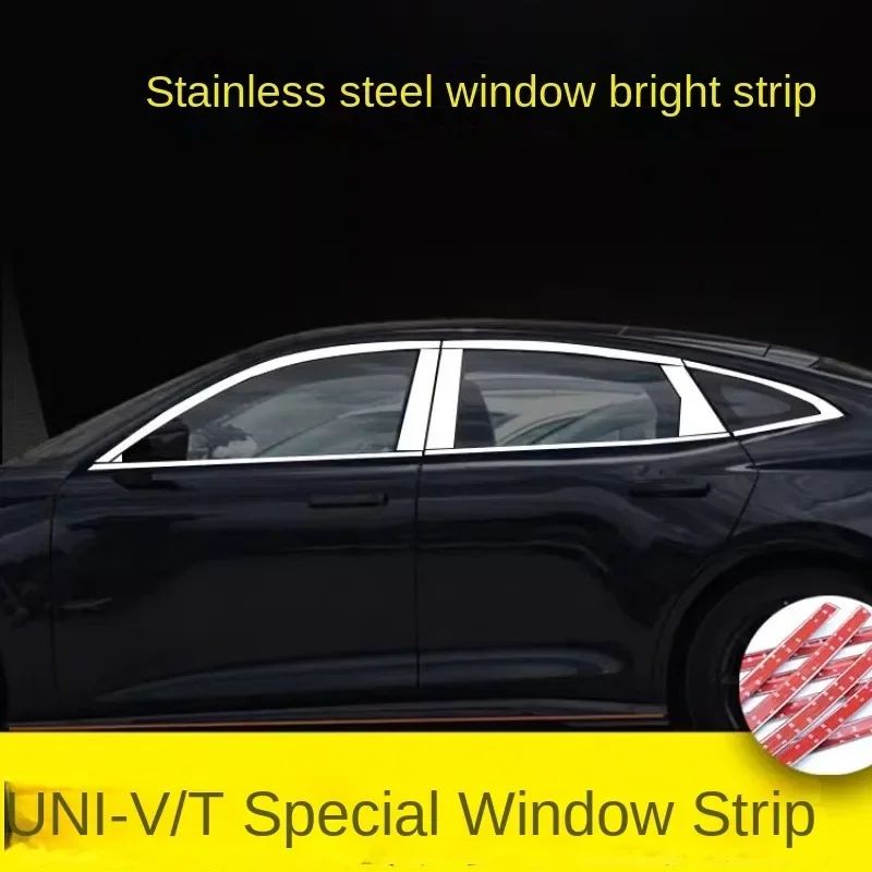 

For Chagnan UNI-T UNIV-V 2022 2023 2024 Automobile Modification Car Window Decorative Strip