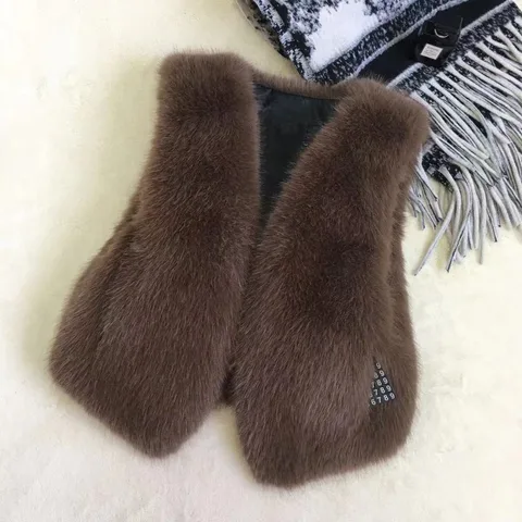 LUO. TAO. FUSH Женский меховой жилет