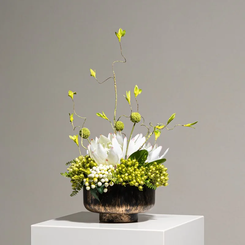 simulated-flower-art-immortal-dried-flowers-and-green-plants-hotel-sales-office-coffee-table-decorations