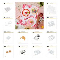New Banner Cake Flowers Cutting Dies and Stamps Hot Foil Scrapbook Diary Decoration Embossing Template DIY Card Handmade