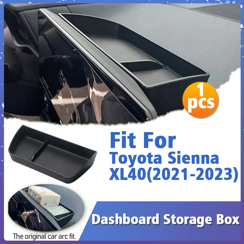 

Car Interior Dashboard Storage Box Tray Holder Stowing Tidying For Toyota Sienna XL40 2021 2022 2023 Car Styling Accessories