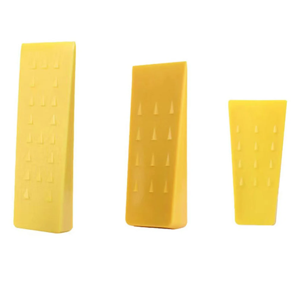 Heavy Duty Plastic Wood Felling Wedge 5/8/10 Inch For Chainsaw Logging Splitting Tree Cutting Tool Yellow