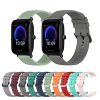 20mm Silicone Strap For Amazfit Bip U Pro Smartwatch Sports Bracelet For Amazfit Bip 3 Pro/S/GTS 4 3 2E 2 Mini/GTR Mini Band