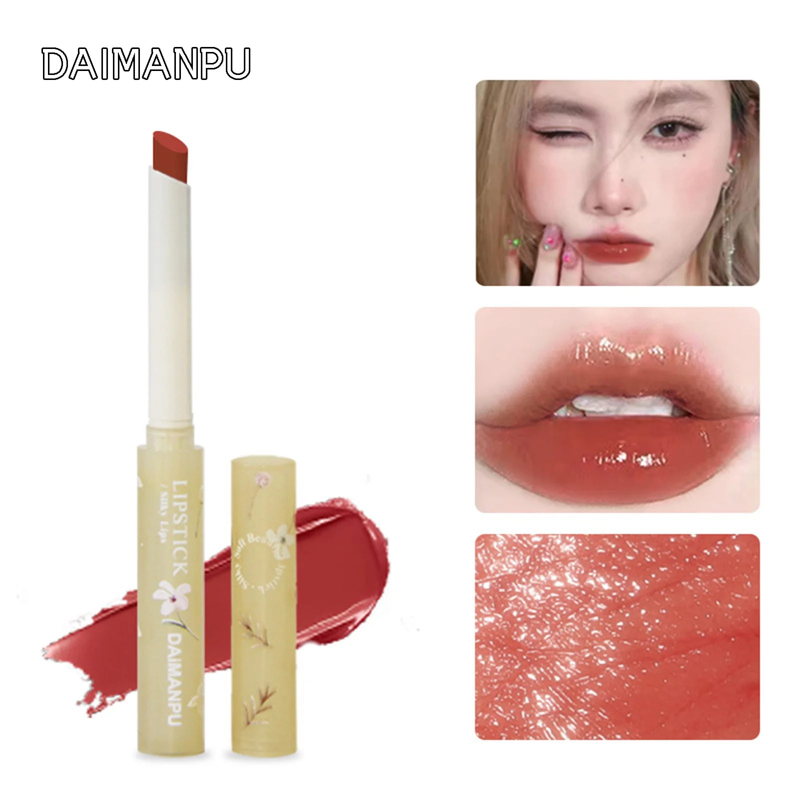 Watery Mirror Glossy Soft Lipstick Shining Hydrating Mirror Lipstick for Daily Shopping Dating Lip Makeup