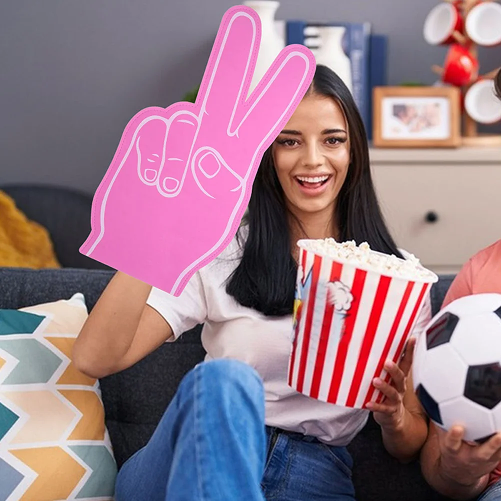 4pcs Foam Finger For Sports Events Cheerleading Props Party Favor Foam Fingers Bulk Colored Team Spirit Gifts Sports Meeting