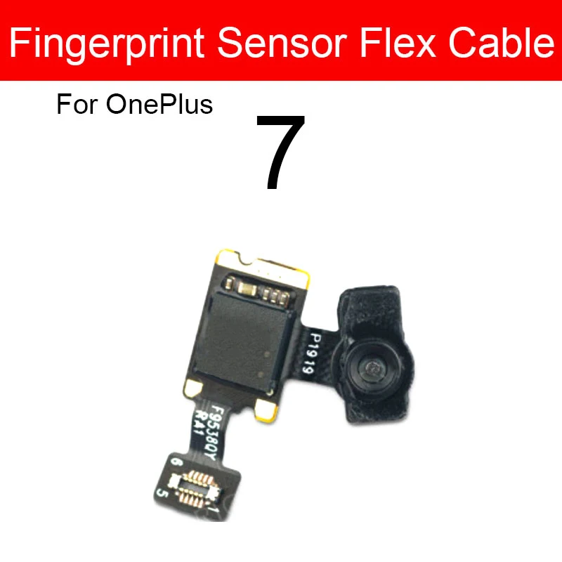 For OnePlus 1+ 7 8 9 Pro 6T 7T 8T 9R 9RT Fingerprint Sensor Flex Cable Under Screen Fingerprint Home Touch ID Flex Ribbon Parts