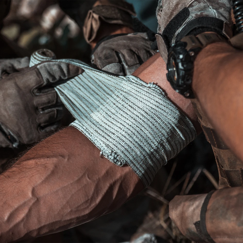 RHINO RESCUE-vendaje de emergencia de estilo israelí, vendaje para heridas de Trauma, Kit de primeros auxilios táctico de combate, suministros IFAK, 4/6"